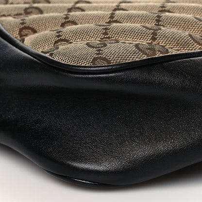 Gucci Monogram Matelasse Diagonal Small GG Marmont Chain Shoulder Bag Beige Black 10 of 13