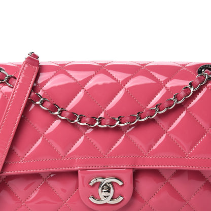 Chanel Patent Quilted Large Coco Shine Flap Pink 11 of 11