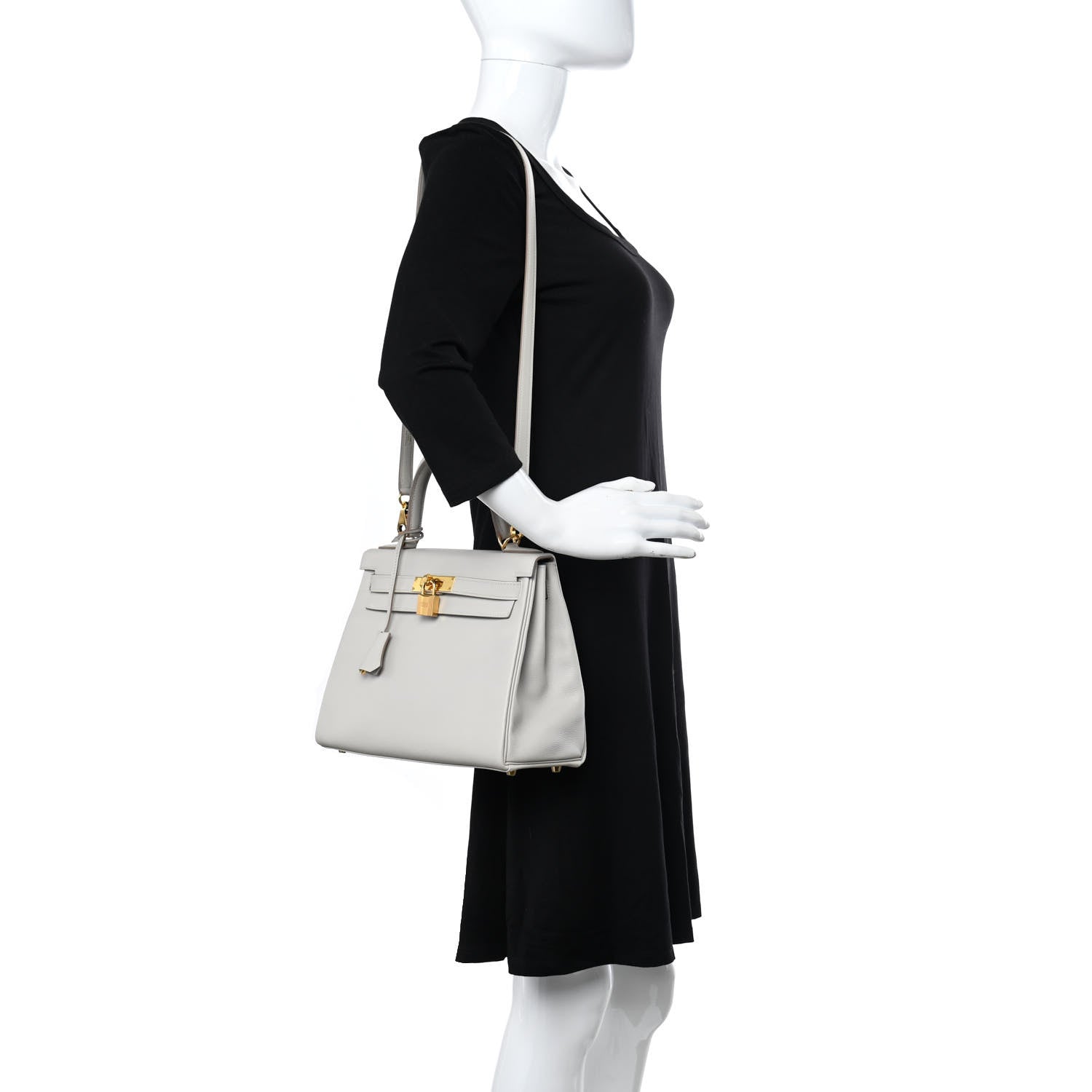 Hermes Evercolor Kelly Retourne 28 Gris Perle 2 of 12