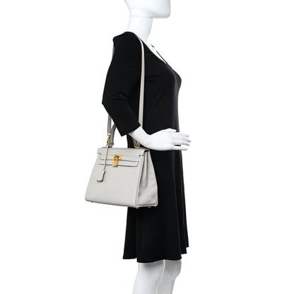 Hermes Evercolor Kelly Retourne 28 Gris Perle 2 of 12