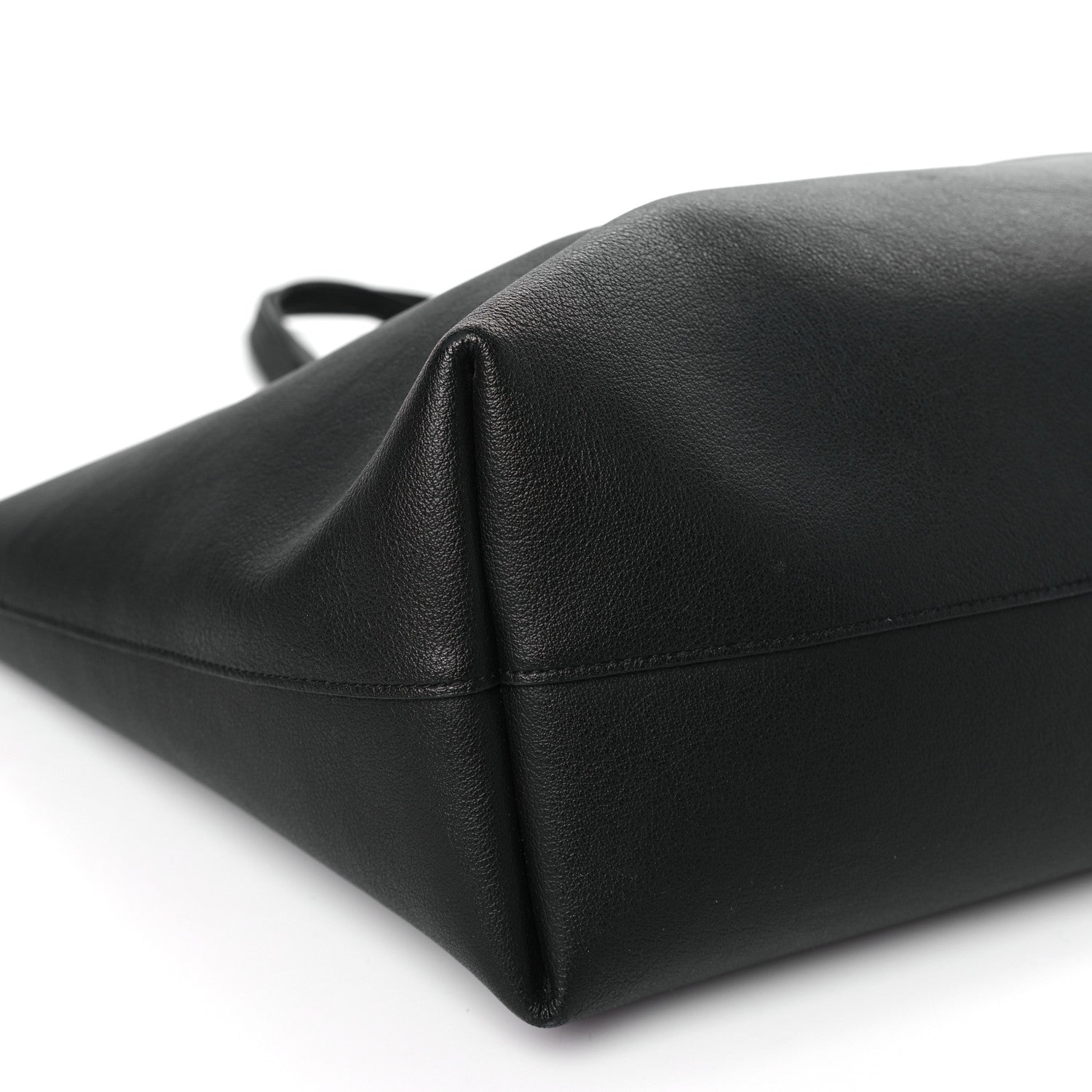 Saint Laurent Calfskin Large Shopping Tote Black 9 of 10