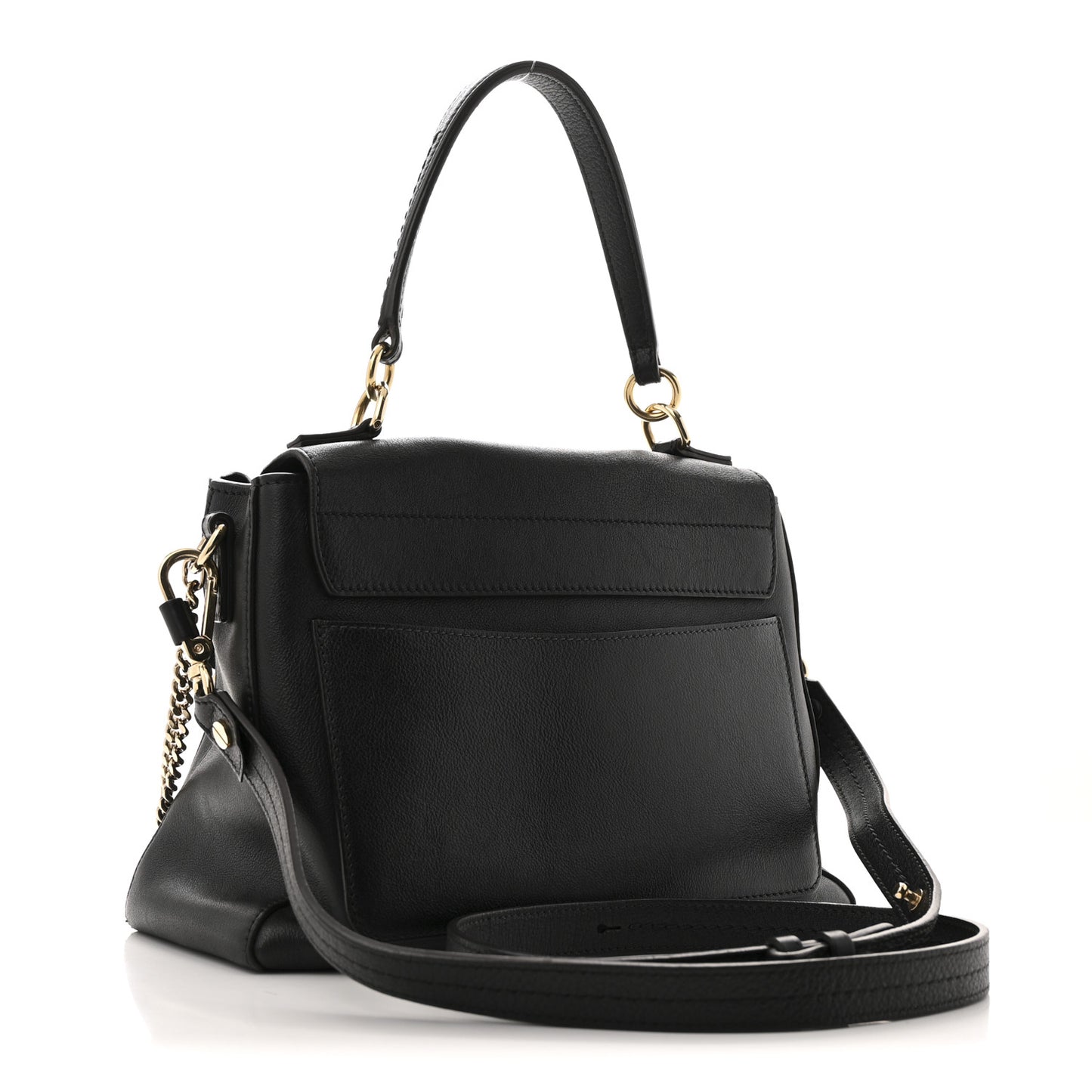 Calfskin Small Faye Day Shoulder Bag Black