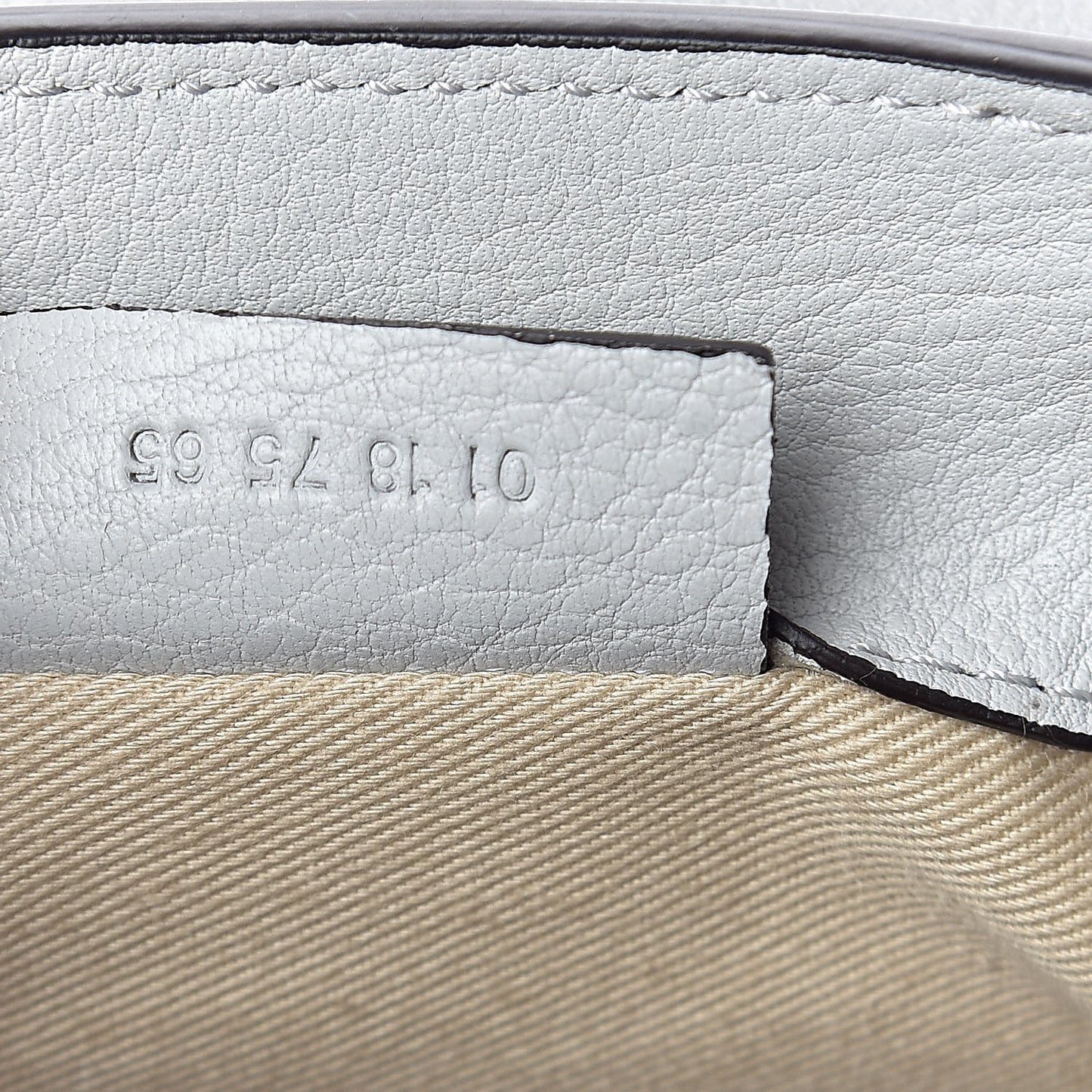 Suede Calfskin Mini Faye Backpack Airy Grey