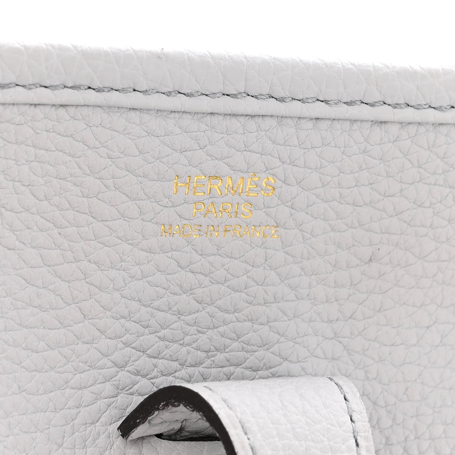 Hermes Taurillon Clemence Evelyne III PM Bleu Pale 6 of 9