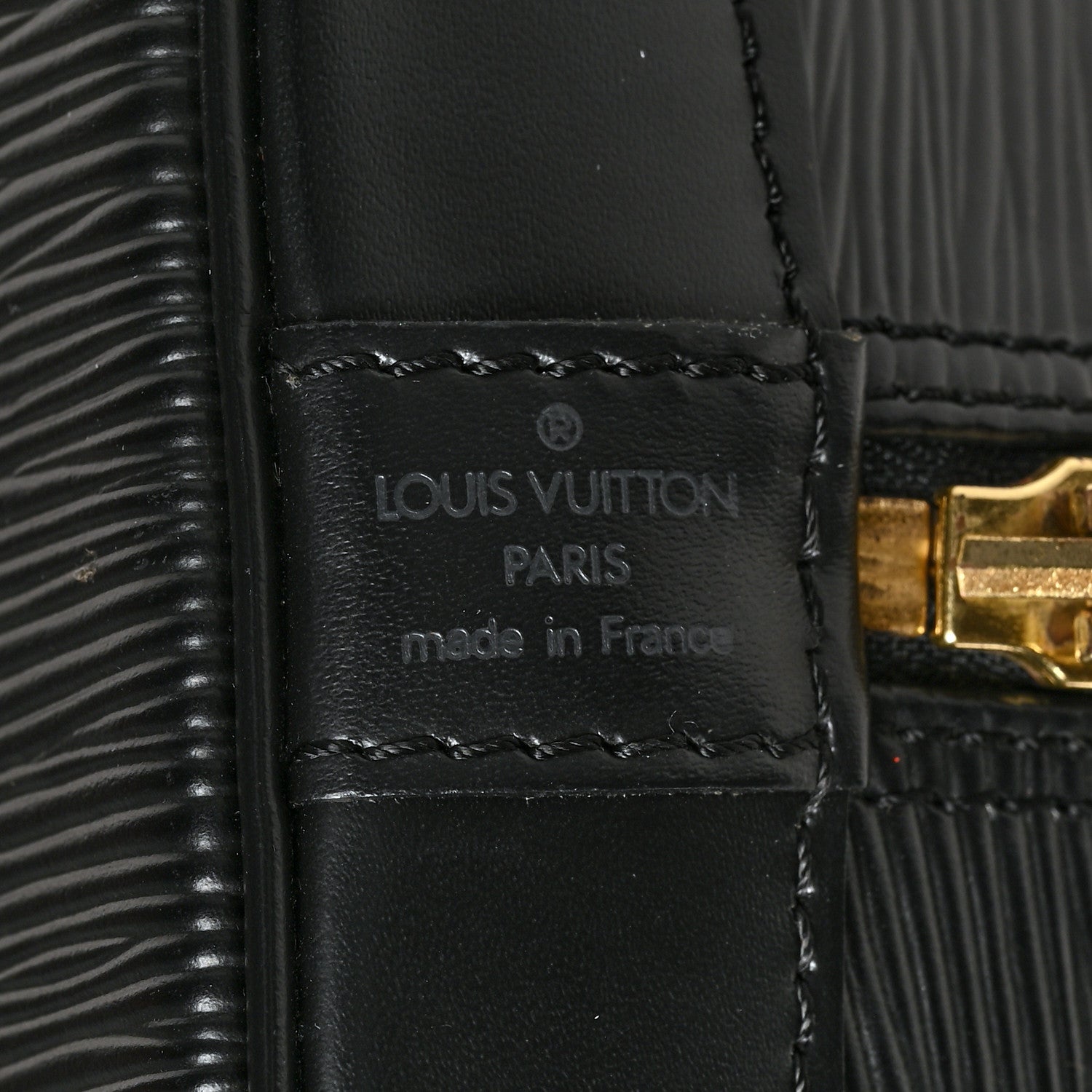 Louis Vuitton Epi Alma PM Black 6 of 14