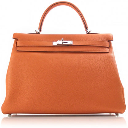 Hermes Togo Kelly 35 Orange Bag 1 of 13