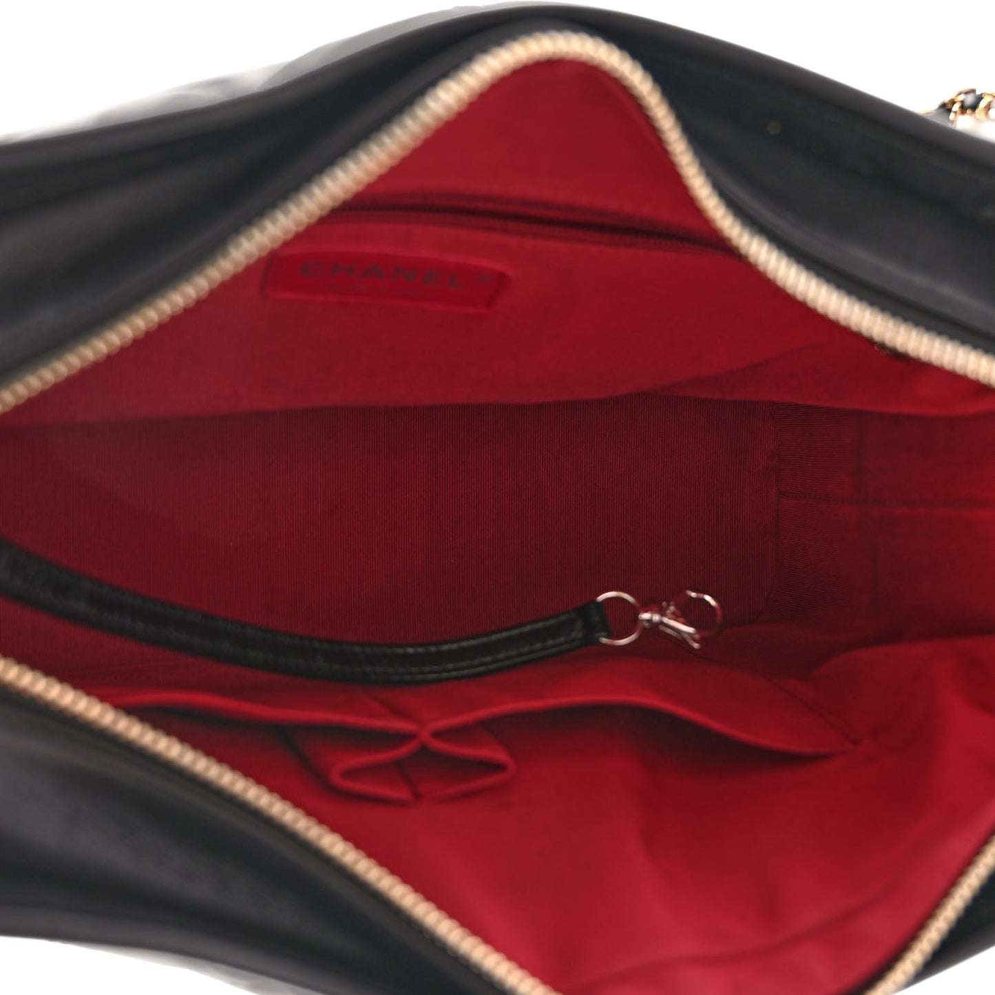 Aged Calfskin Quilted Medium Gabrielle Hobo Black