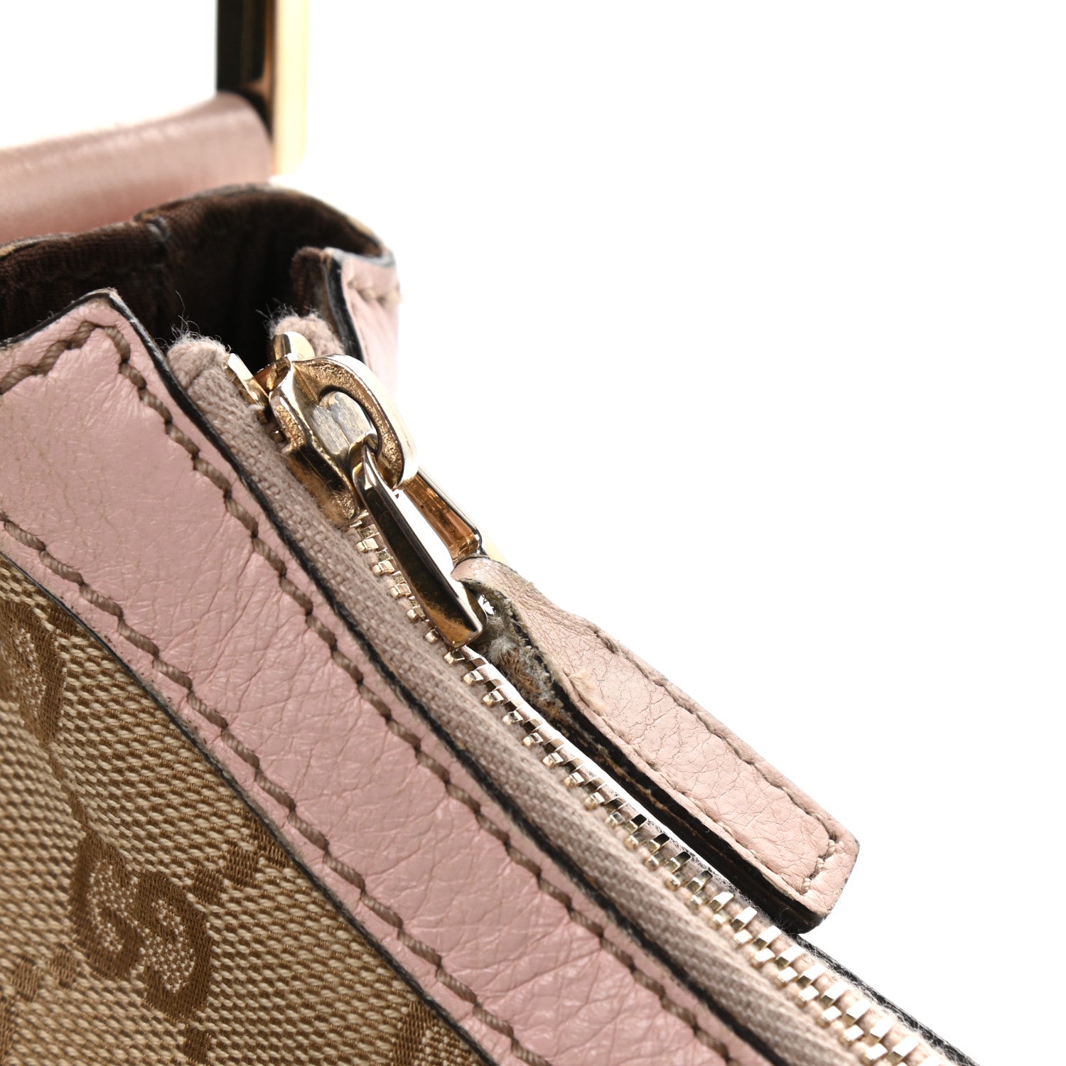 Gucci Monogram Web Medium Half Moon Hobo Blue Pink 15 of 16