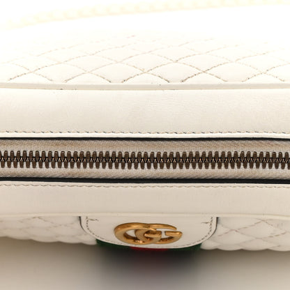 Gucci Nappa Web Trapuntata Small GG Shoulder Bag White 17 of 17