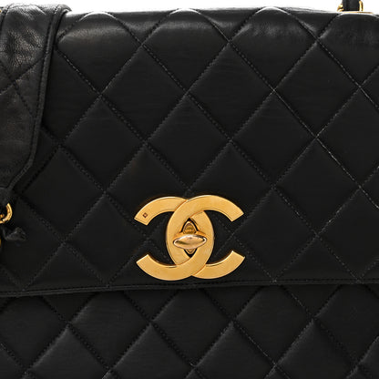 Chanel Lambskin Quilted Medium Single Flap Black 8 of 12