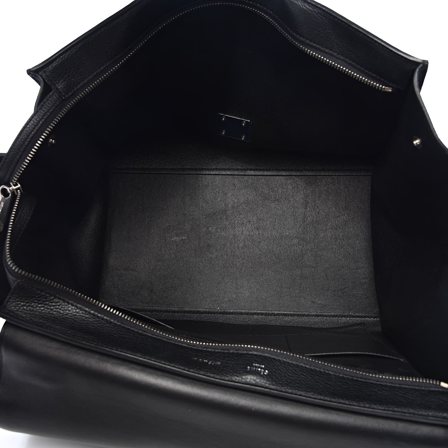 Celine Drummed Calfskin Suede Large Trapeze Black 5 of 17