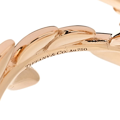 Tiffany 18K Rose Gold Paloma Picasso Olive Leaf Bypass Ring 54 7 5 of 6