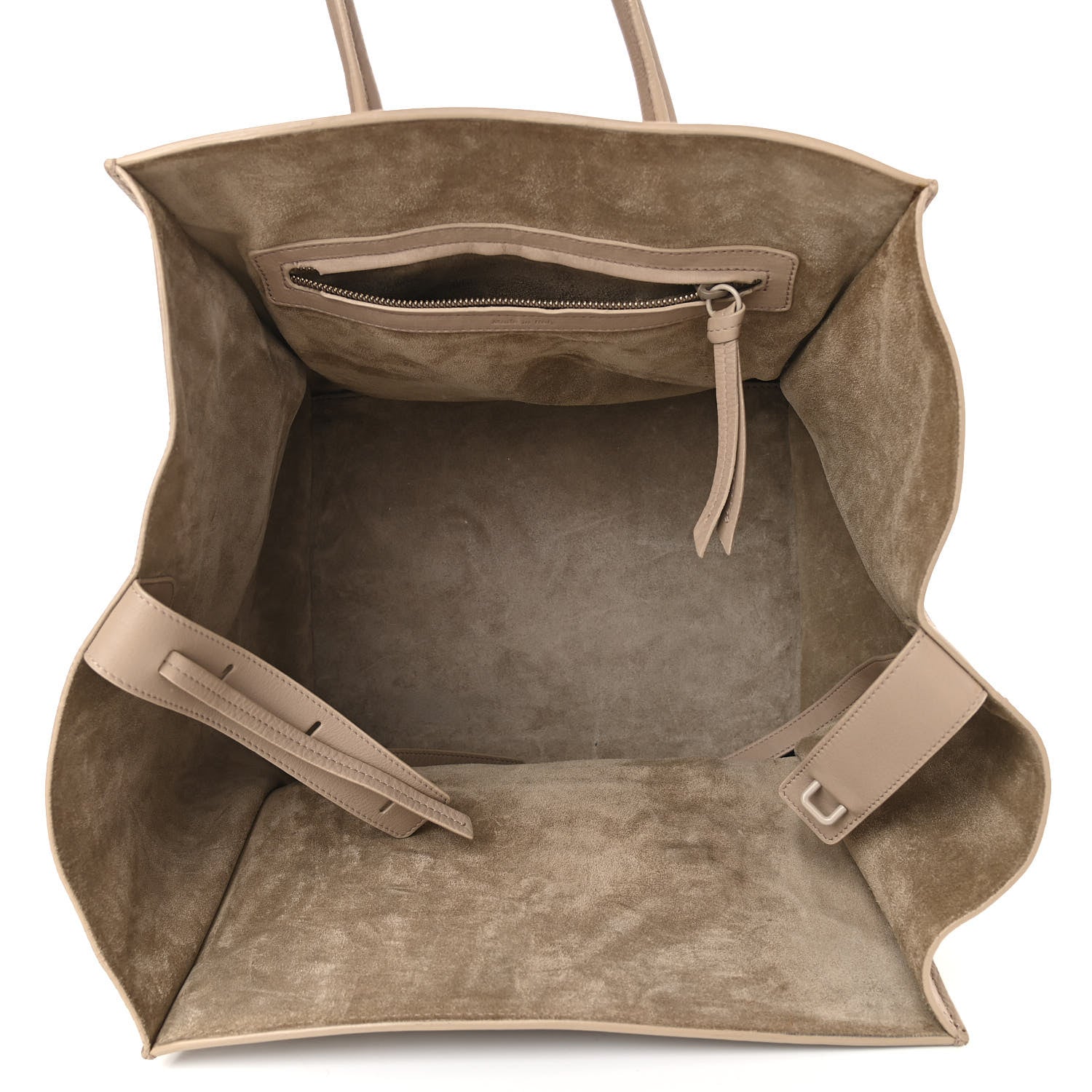 Celine Grained Calfskin Medium Phantom Luggage Taupe 5 of 10