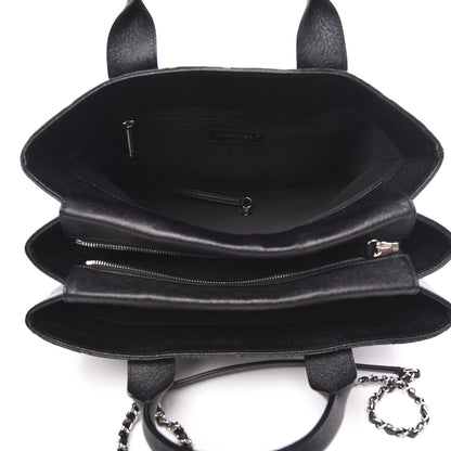 Chanel Caviar Quilted Large Urban Companion Top Handle Shopping Tote Black 5 of 10