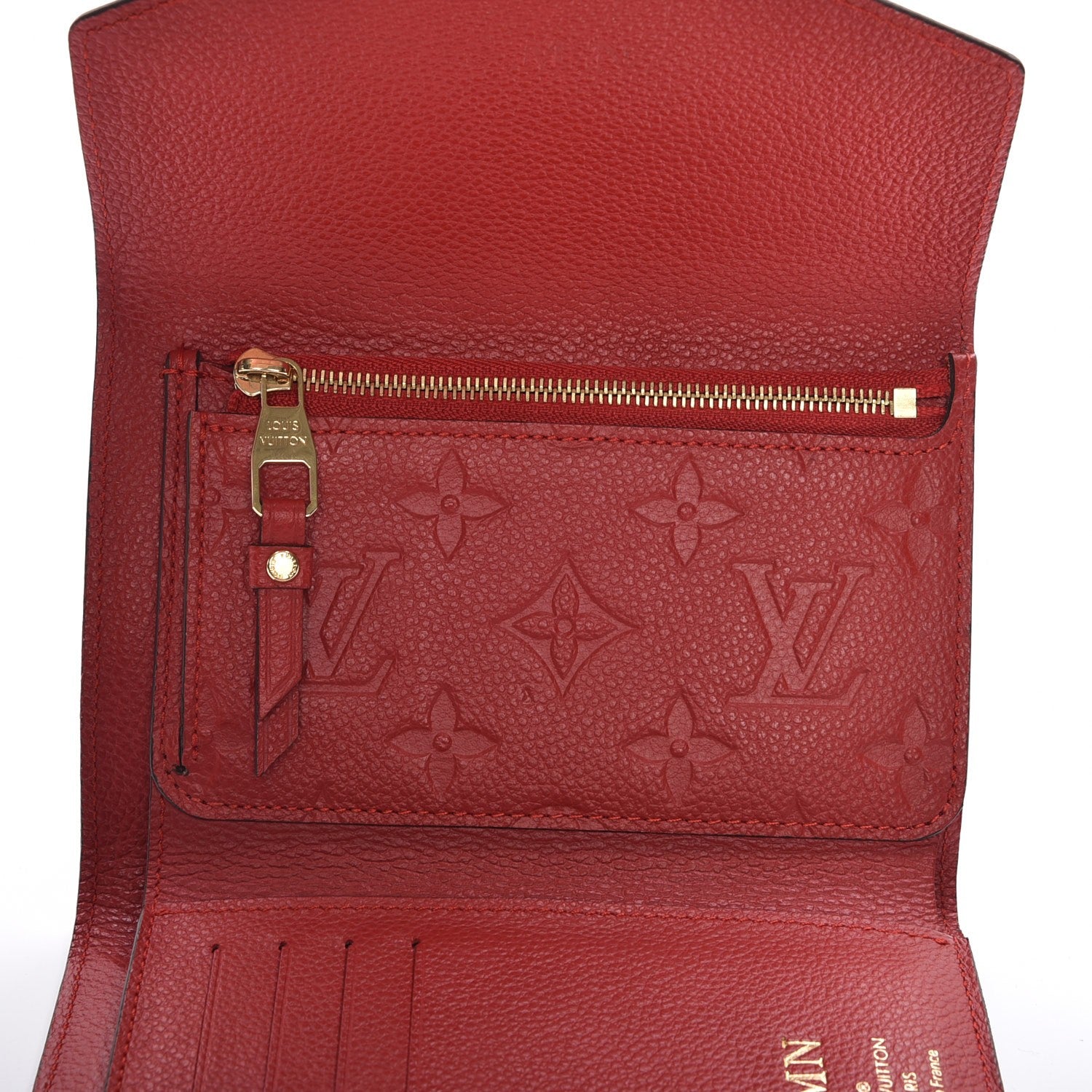 Louis Vuitton Empreinte Compact Curieuse Wallet Cherry 7 of 10