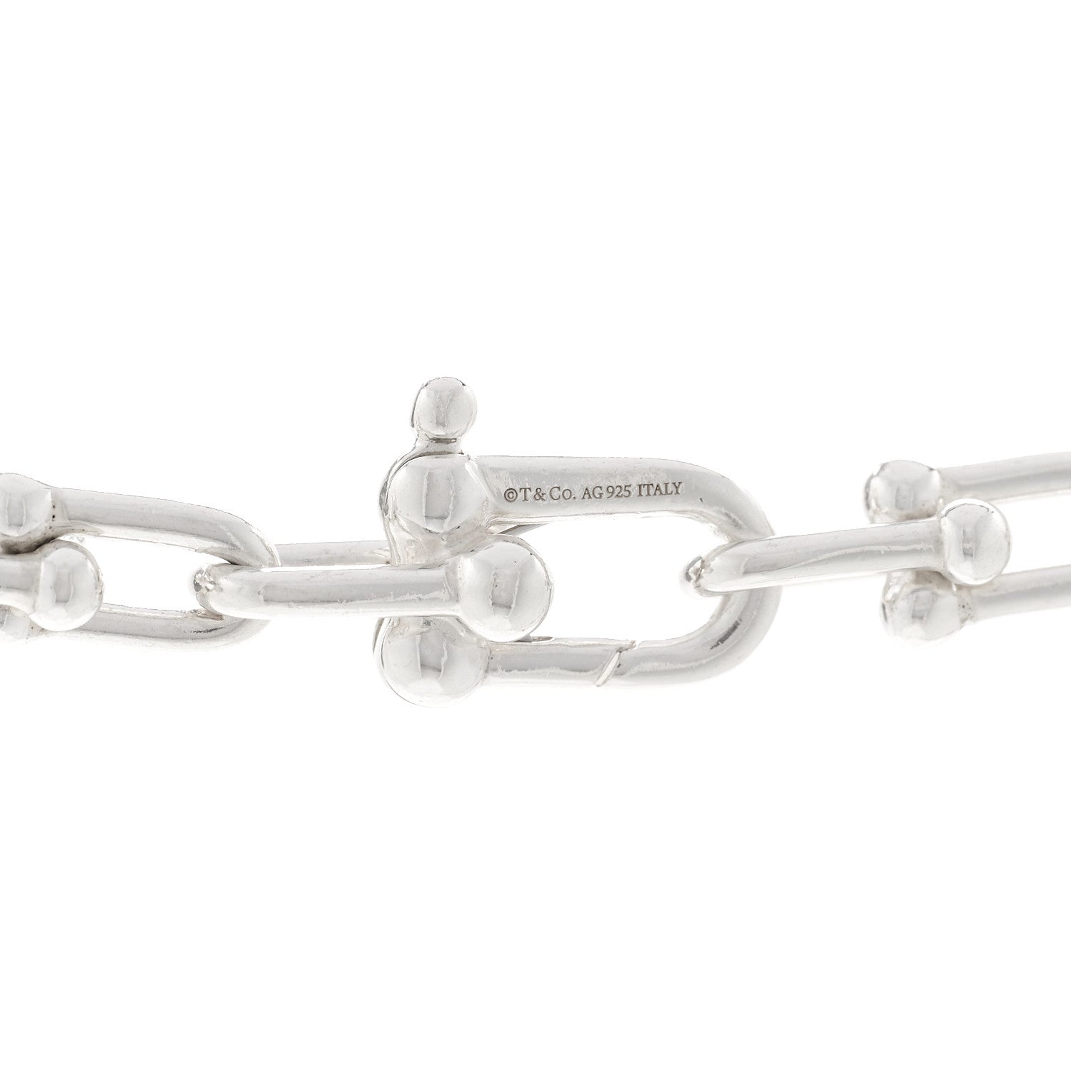 Tiffany Sterling Silver Small HardWear Link Necklace 4 of 5