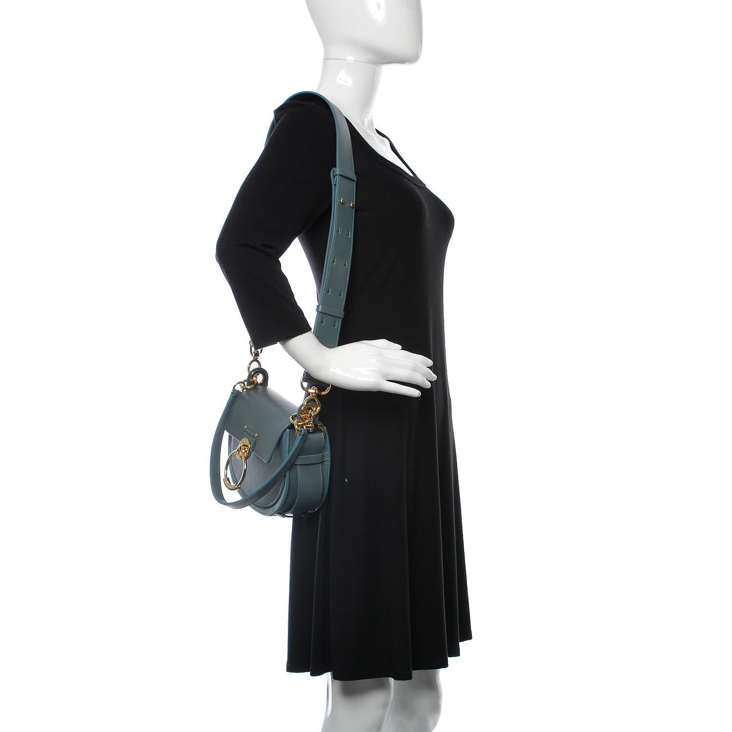Calfskin Small Tess Bag Cloudy Blue