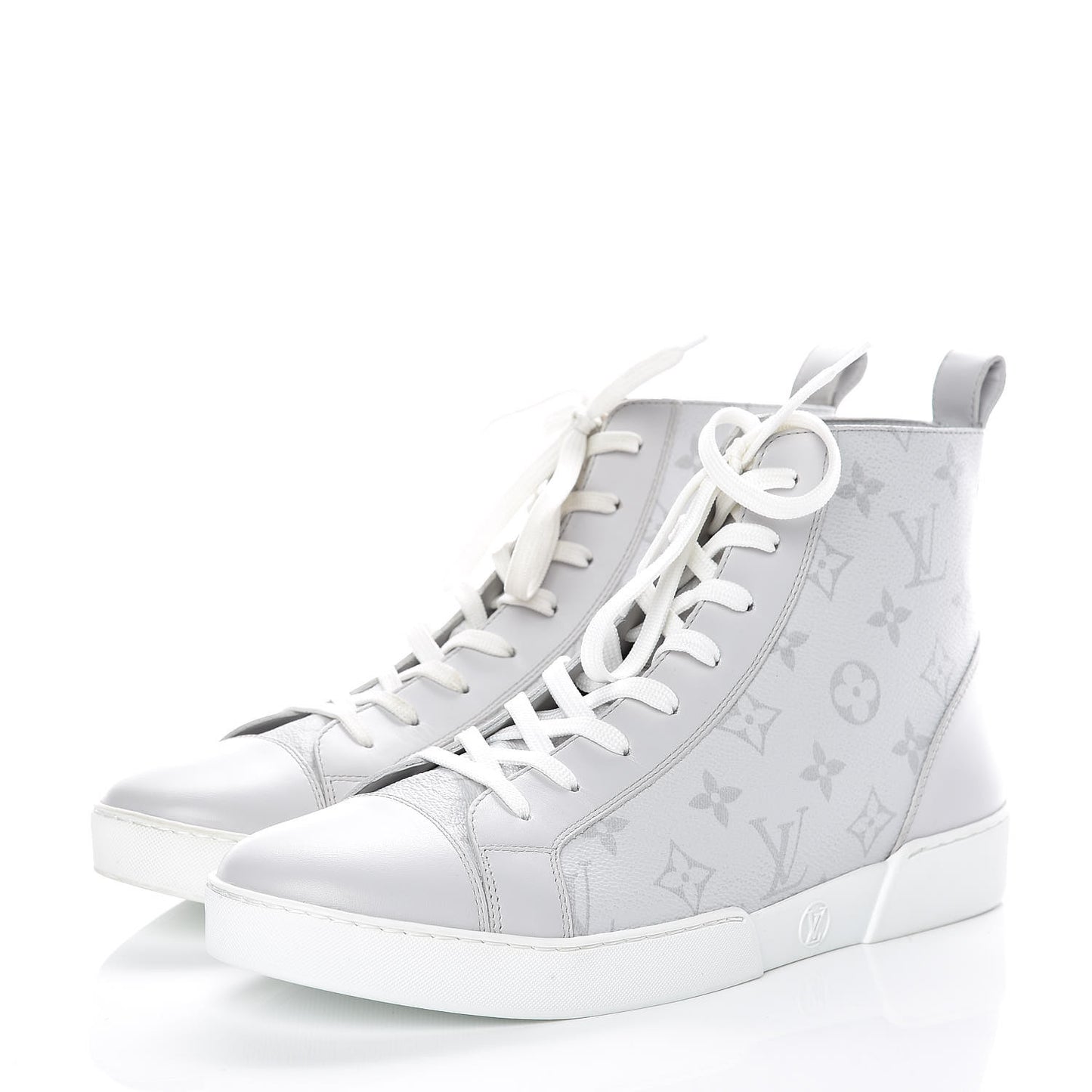 Monogram Match Up Sneakers 7.5 White