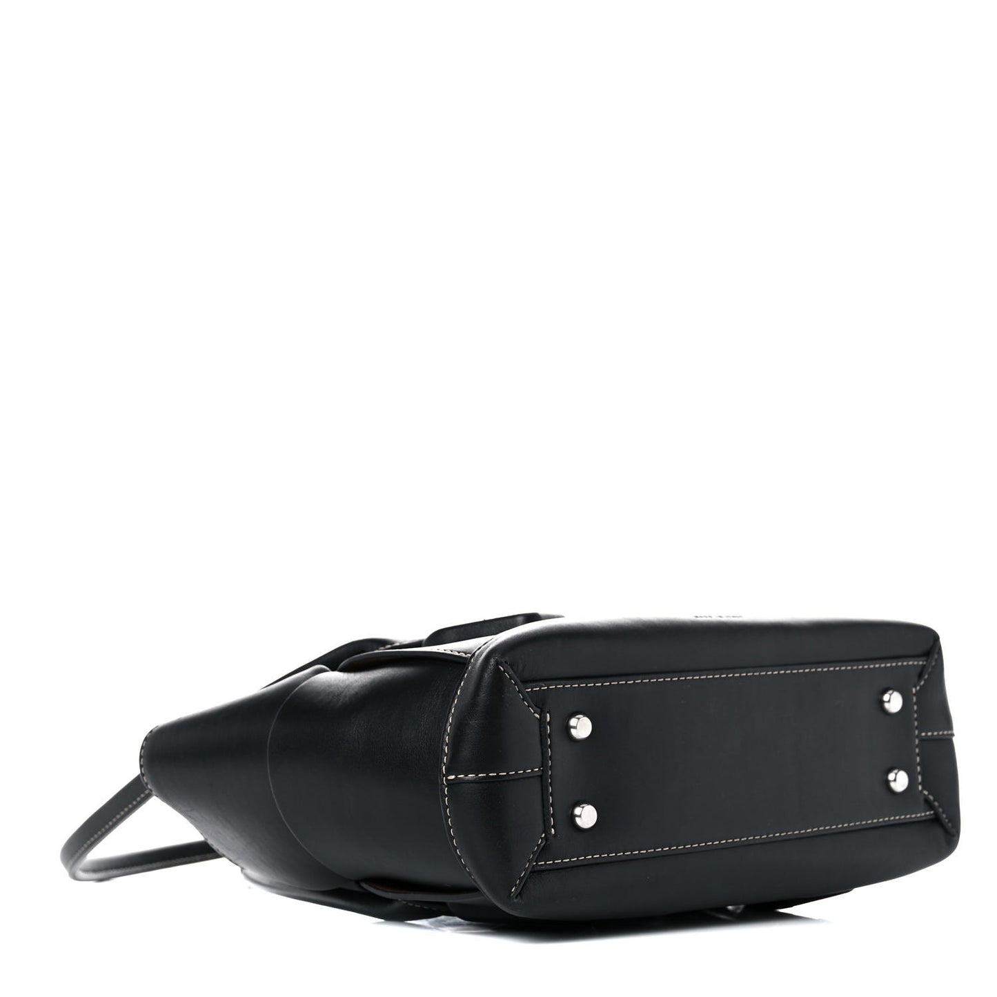 French Calfskin Maxi Intrecciato Small Arco Black