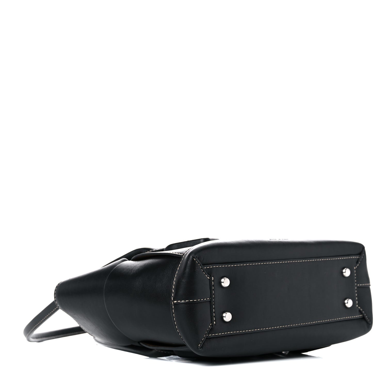 Bottega Veneta French Calfskin Maxi Intrecciato Small Arco Black 4 of 16