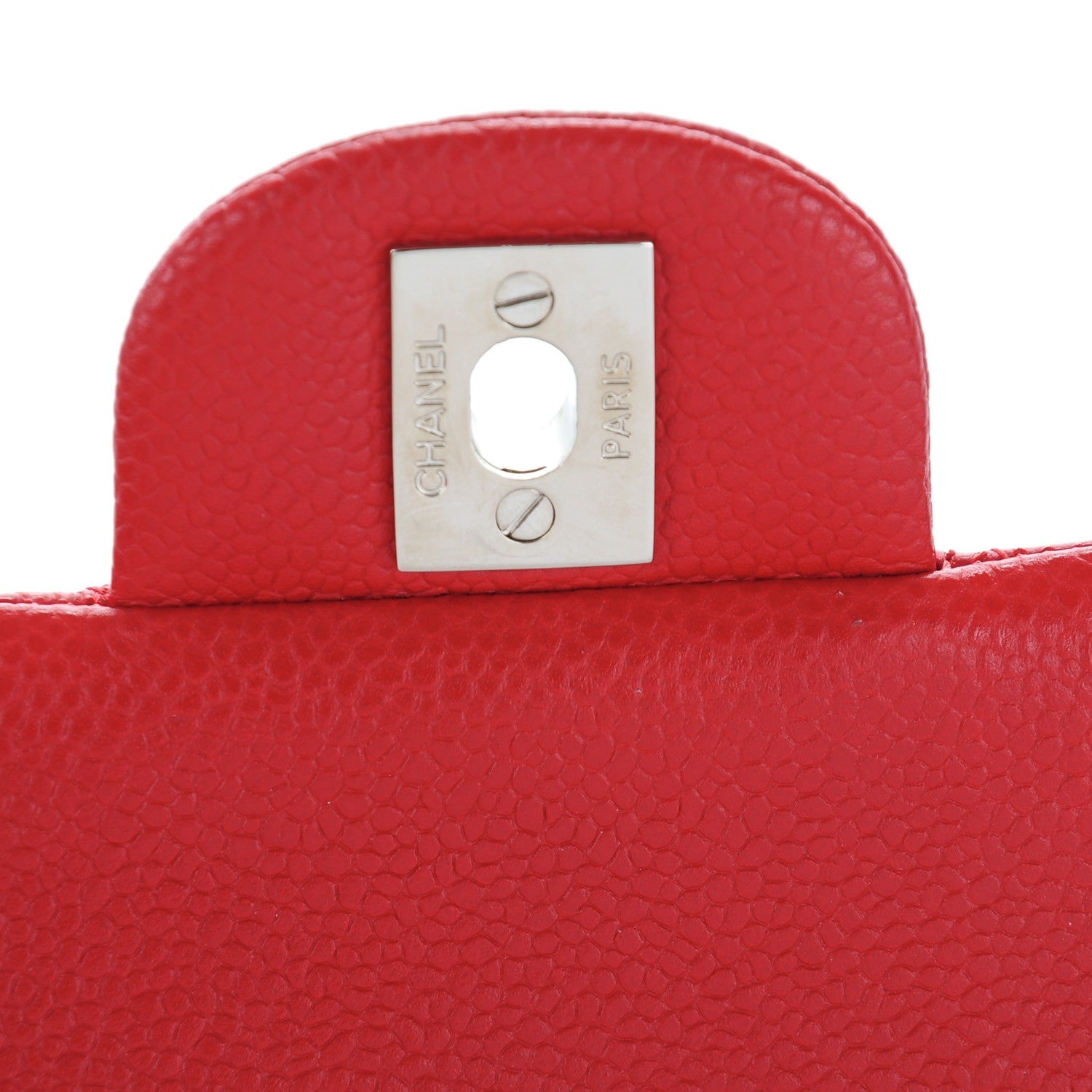 Chanel Caviar Quilted Medium Double Flap Red 6 of 8