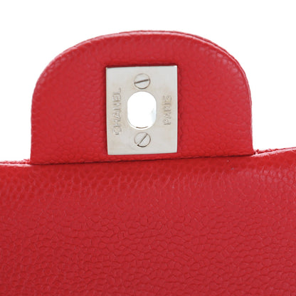 Chanel Caviar Quilted Medium Double Flap Red 6 of 8
