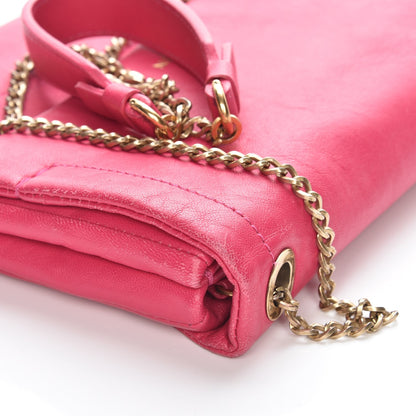 Lanvin Lambskin Quilted Mini Sugar Flap Shoulder Bag Fuchsia 10 of 12