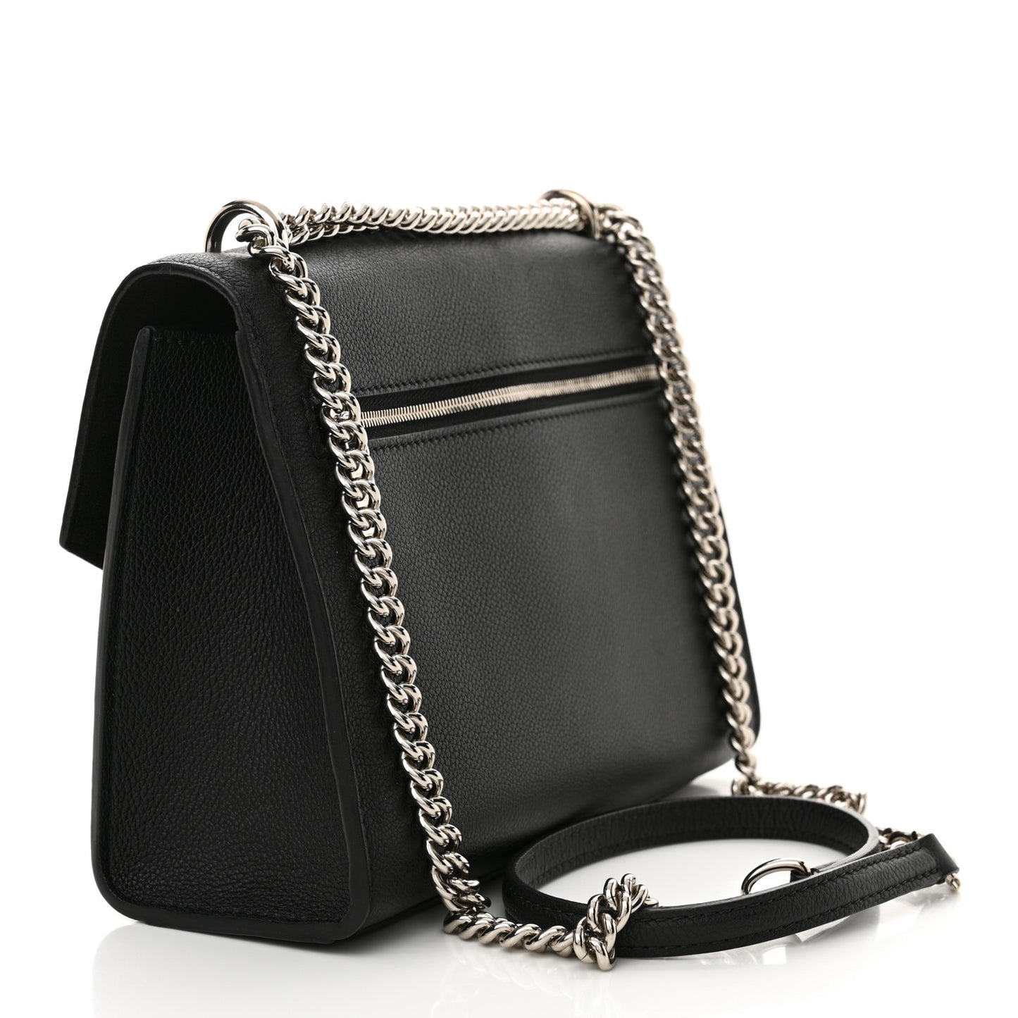 Soft Calfskin Mylockme Chain Bag BB Black