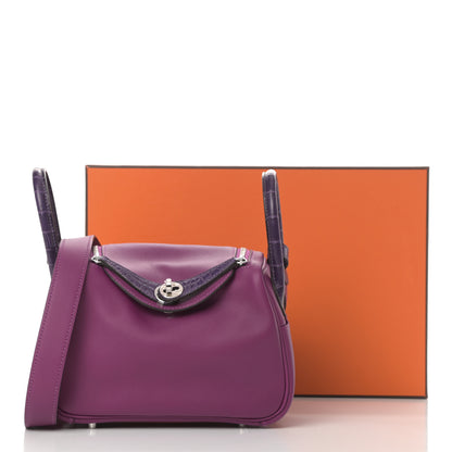 Hermes Swift Matte Alligator Mini Touch Lindy 20 Anemone 11 of 11