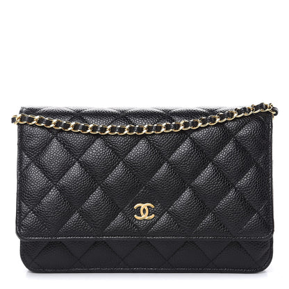 Chanel Caviar Quilted Wallet On Chain WOC Black 1 of 14