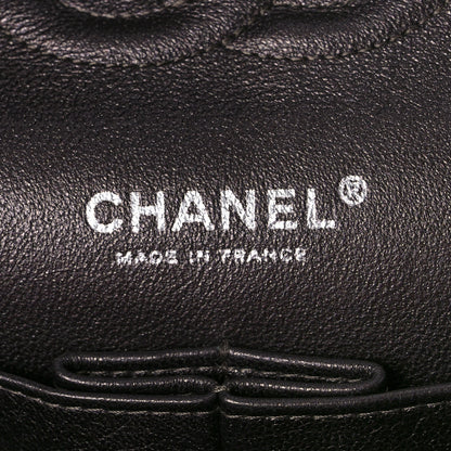 Chanel Metallic Lambskin Quilted Medium Double Flap Pewter 5 of 13