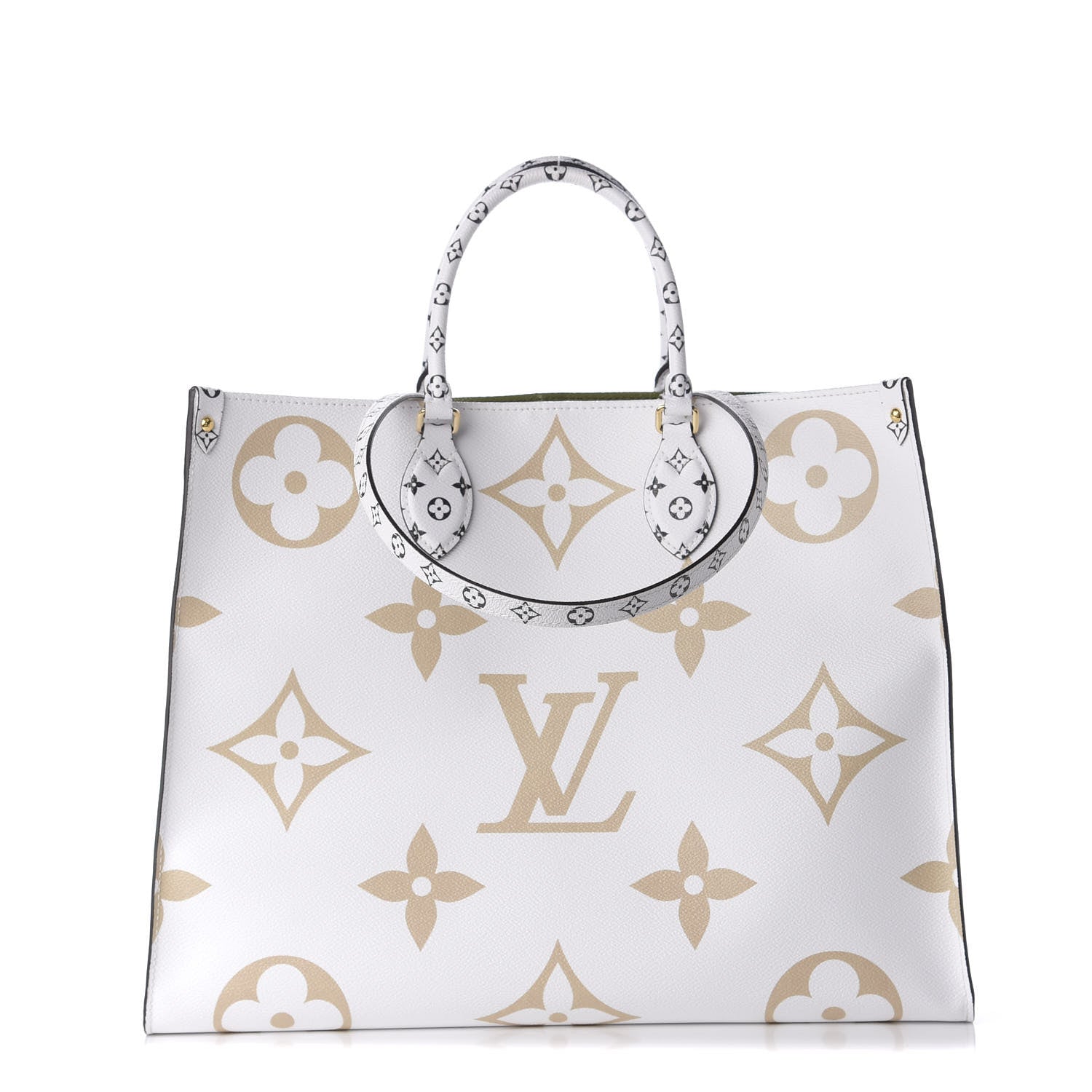 Louis Vuitton Monogram Giant Onthego GM Kaki Beige 2 of 18