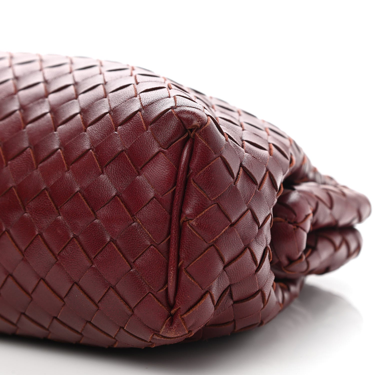 Bottega Veneta Nappa Intrecciato The Lauren 1980 Clutch Gigolo Red 10 of 10