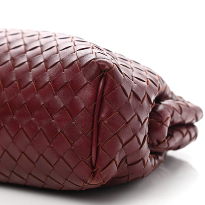 Bottega Veneta Nappa Intrecciato The Lauren 1980 Clutch Gigolo Red 10 of 10