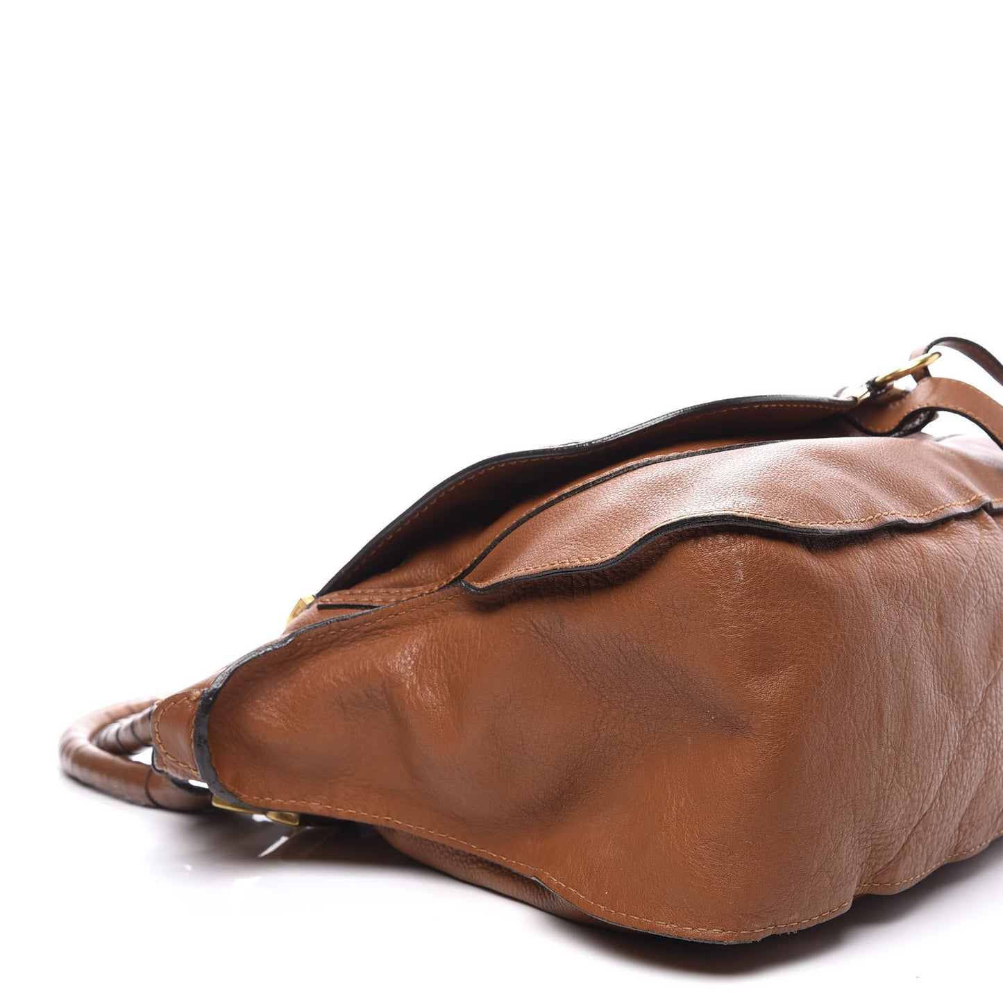 Calfskin Large Marcie Satchel Tan