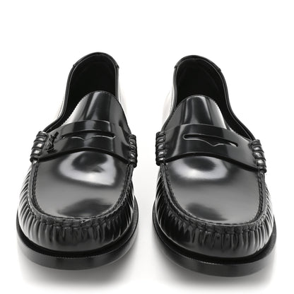 Saint Laurent Calfskin Mens Penny Loafers 44.5 Black 3 of 10