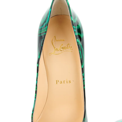 Christian Louboutin Patent Malachite So Kate 120 Pumps 36 Vert 6 of 8