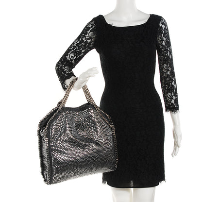 Stella McCartney Studded Eco Suede Falabella Tote Black 2 of 7
