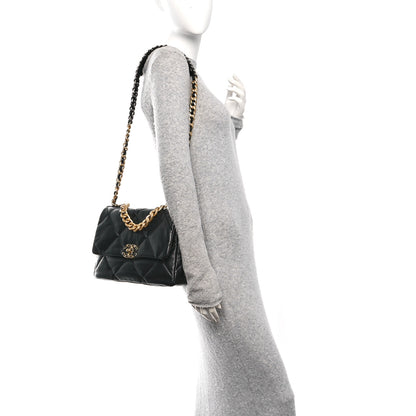 Chanel Lambskin Quilted Large Chanel 19 Flap Black 2 of 10