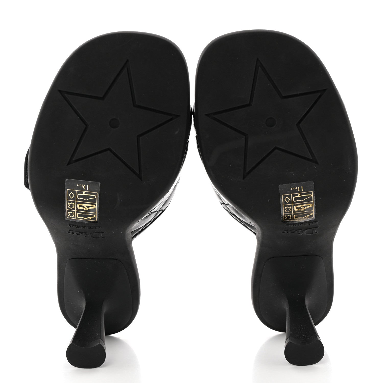 Christian Dior Calfskin Cannage Quilted Dio(r)evolution 80mm Slide Sandals 36.5 Black 5 of 10