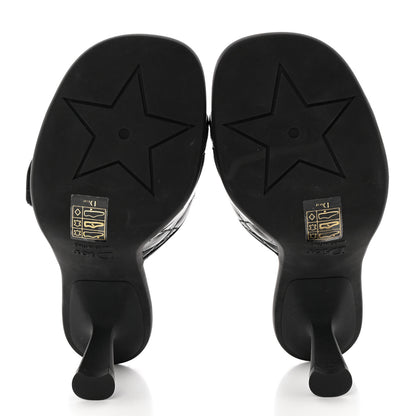 Christian Dior Calfskin Cannage Quilted Dio(r)evolution 80mm Slide Sandals 36.5 Black 5 of 10