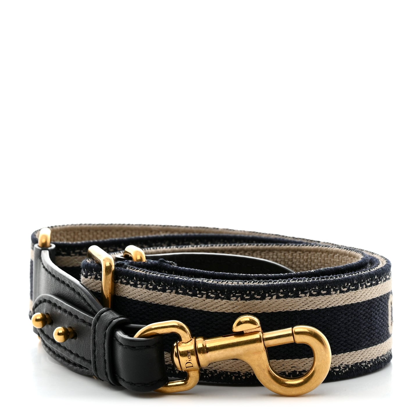 Canvas Embroidered Shoulder Strap Blue