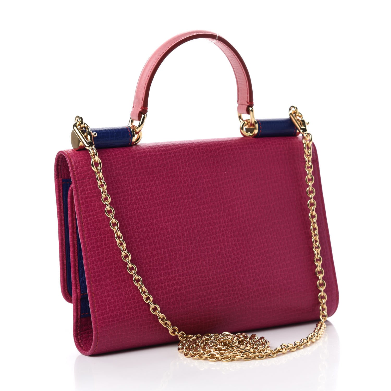 Dolce & Gabbana Dauphine Wallet On Chain Pink Purple 4 of 13