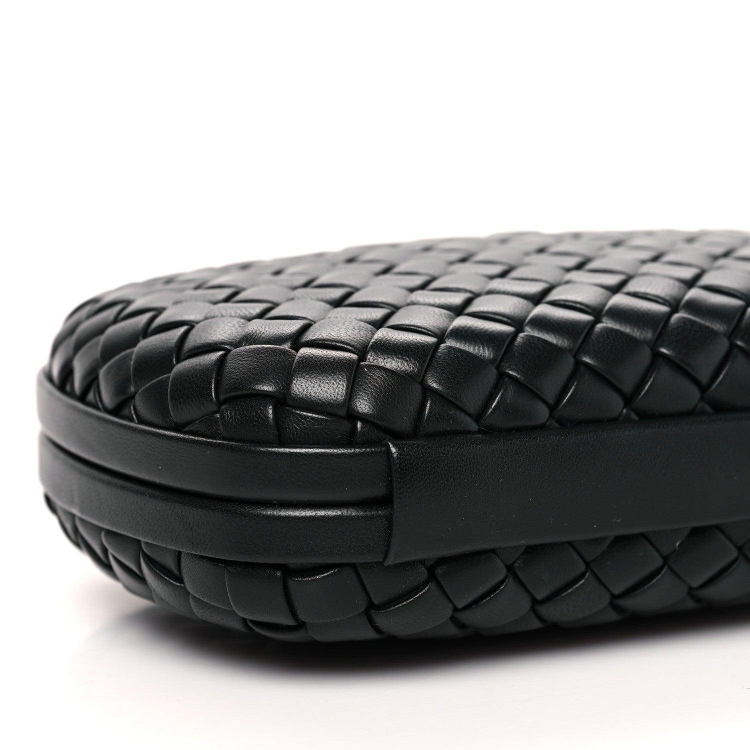 Bottega Veneta Nappa Intrecciato Knot Clutch Black 7 of 8