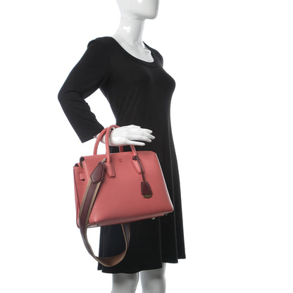 MCM Grained Calfskin Medium Milla Tote Pink 3 of 12