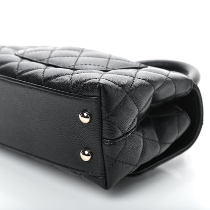 Chanel Caviar Quilted Extra Mini Coco Handle Flap Black 10 of 10