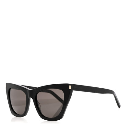 Saint Laurent New Wave SL214 Kate Cat Eye Sunglasses Black 1 of 7