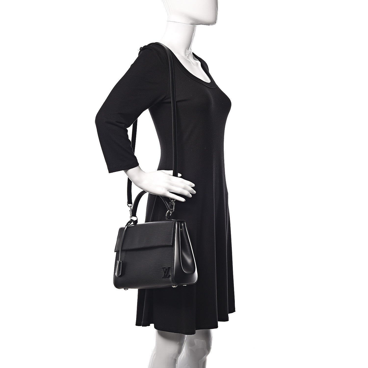 Louis Vuitton Epi Cluny BB Black 2 of 9