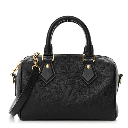 Louis Vuitton Empreinte Monogram Giant Speedy Bandouliere 20 Black 1 of 11