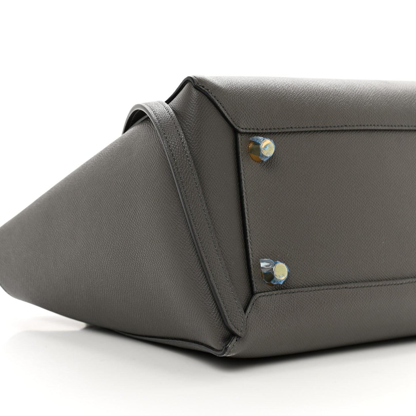 Grained Calfskin Mini Belt Bag Grey